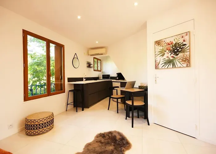 Studio - Confort - Climatise - Le Refuge De Charles - Jardin